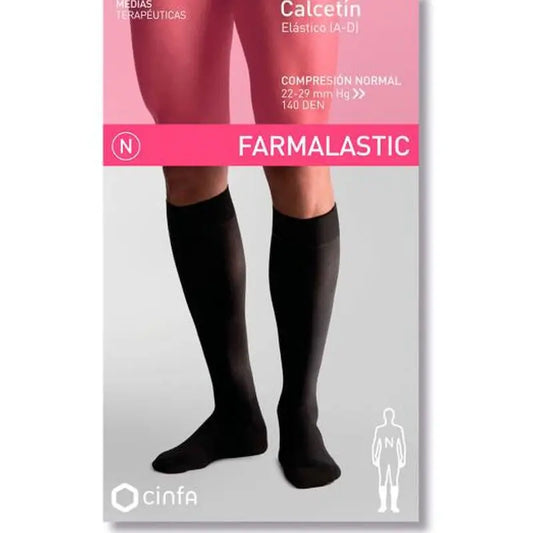 Farmalastic Sock Black, Size Small