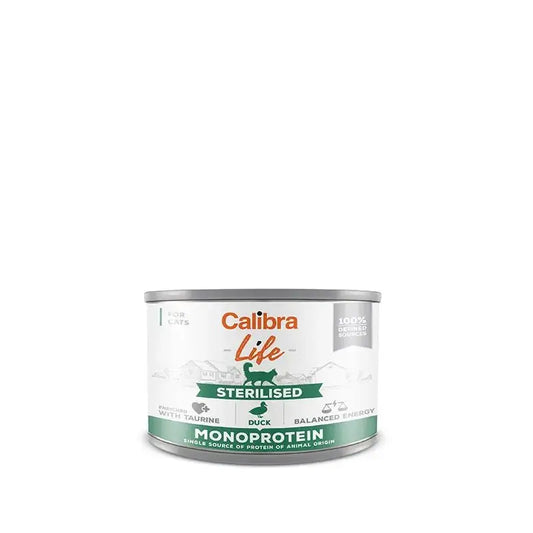Calibra Cats Life Sterilised Canned Duck 6X200Gr