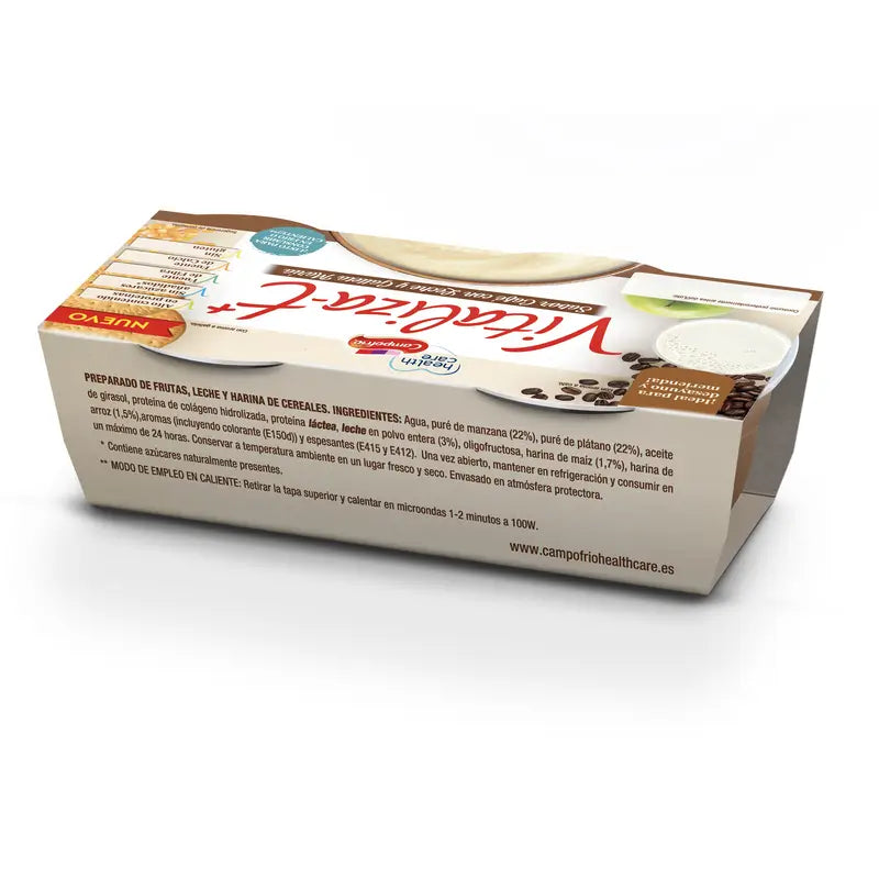 Campofrio Health Care Vitalizat+ Café et biscuits, 6 x 130 g