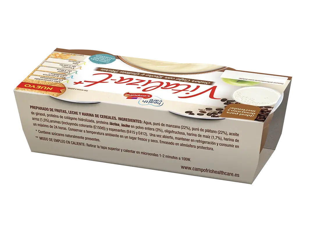 Campofrio Health Care Vitalizat+ Café et biscuits, 6 x 130 g