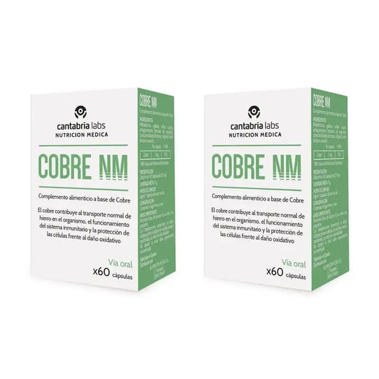 Cantabria Labs Medical Nutrition Cuivre Nm, 2X60 Capsules