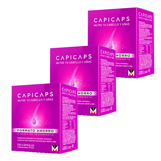 Capicaps Triplo cheveux et ongles, 3 x 120 gélules