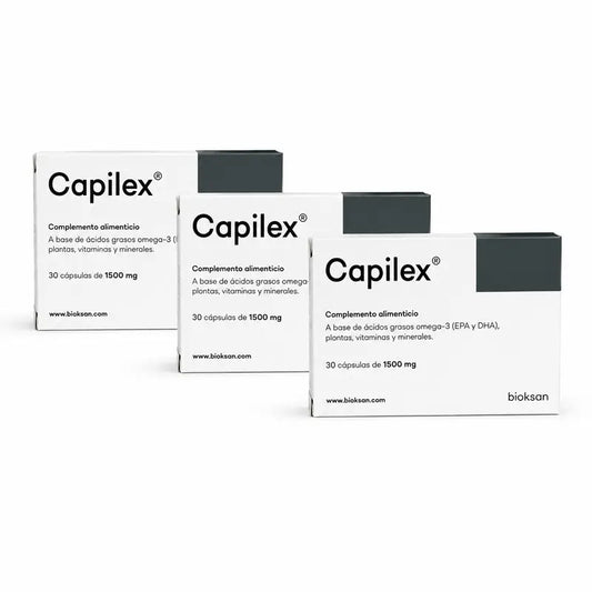 Capilex, lot de 3 x 30 gélules