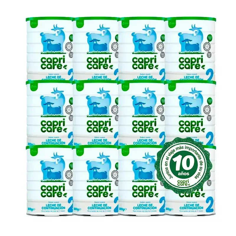 Capricare 2 Laits de Continuation, Paquet de 12 X 800 Gr