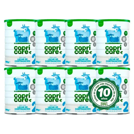 Capricare 2 Laits de Continuation, Pack 8 X 800 Gr