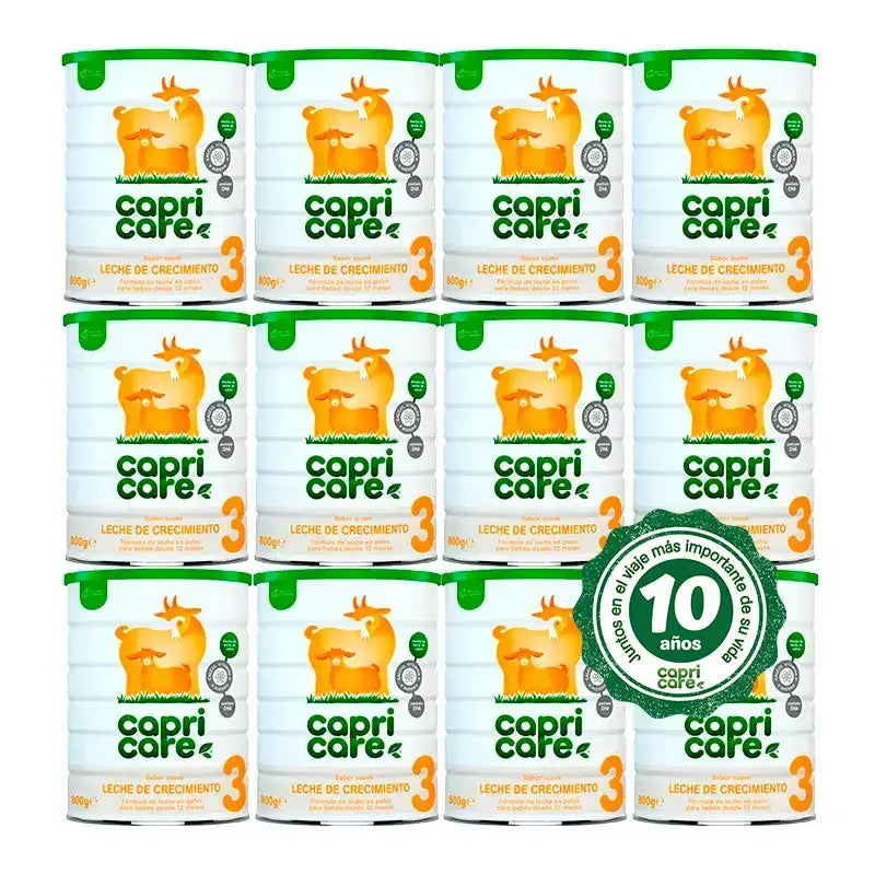Capricare 3 Lait de croissance, Pack 12 X 800 Gr