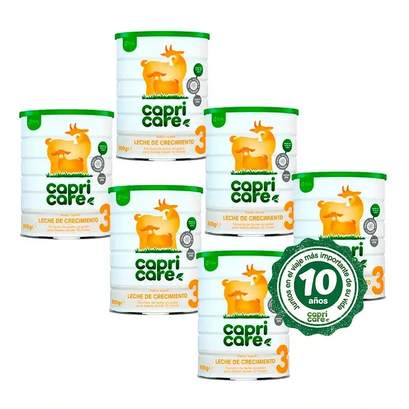 Capricare 3 Lait de croissance, paquet de 6 x 800 gr.