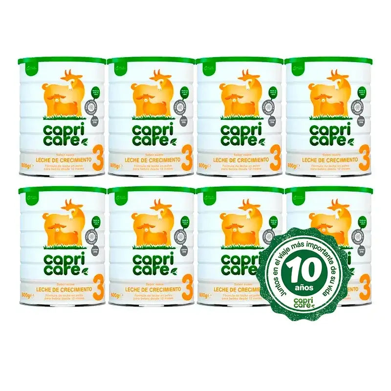 Capricare 3 Lait de croissance, paquet de 8 x 800 Gr