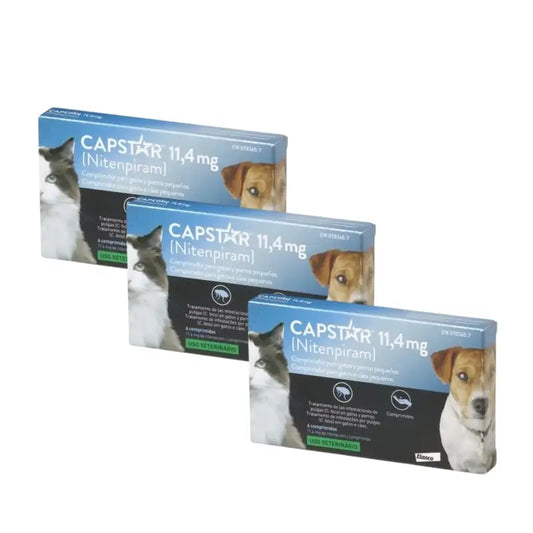 Capstar 11,45Mg Chien & Chat 1-11Kg , 18 Comprimés
