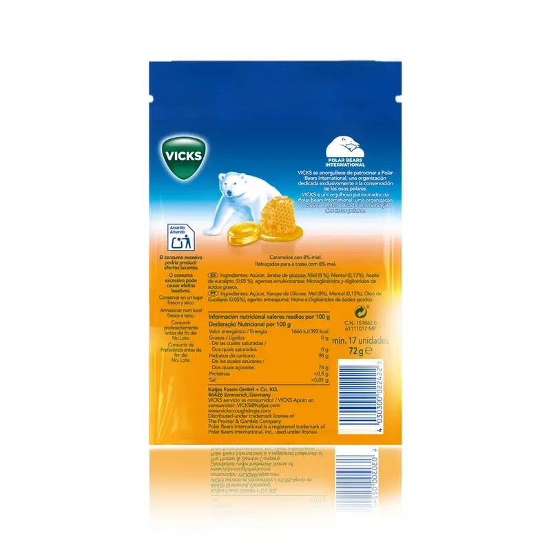 Vicks Honey Candies 72 gr