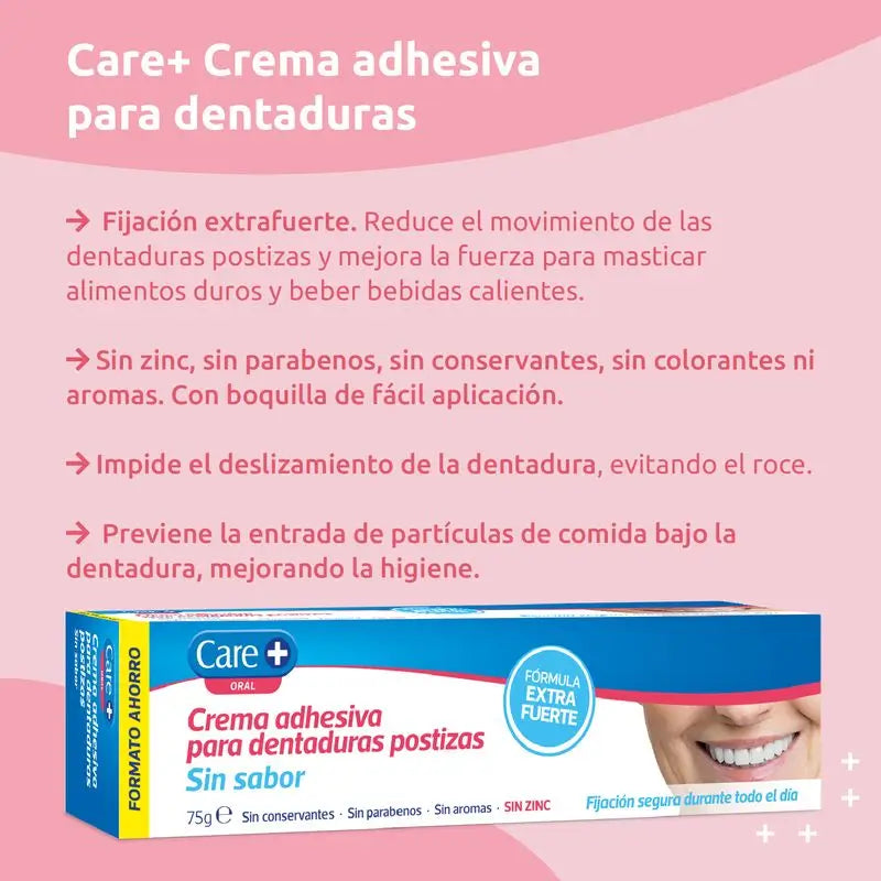 Care+ Crème adhésive 75 gr
