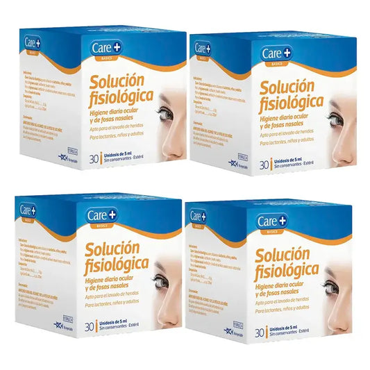 Care+ Physiological Solution 5Ml, paquet de 4 x 30 unités