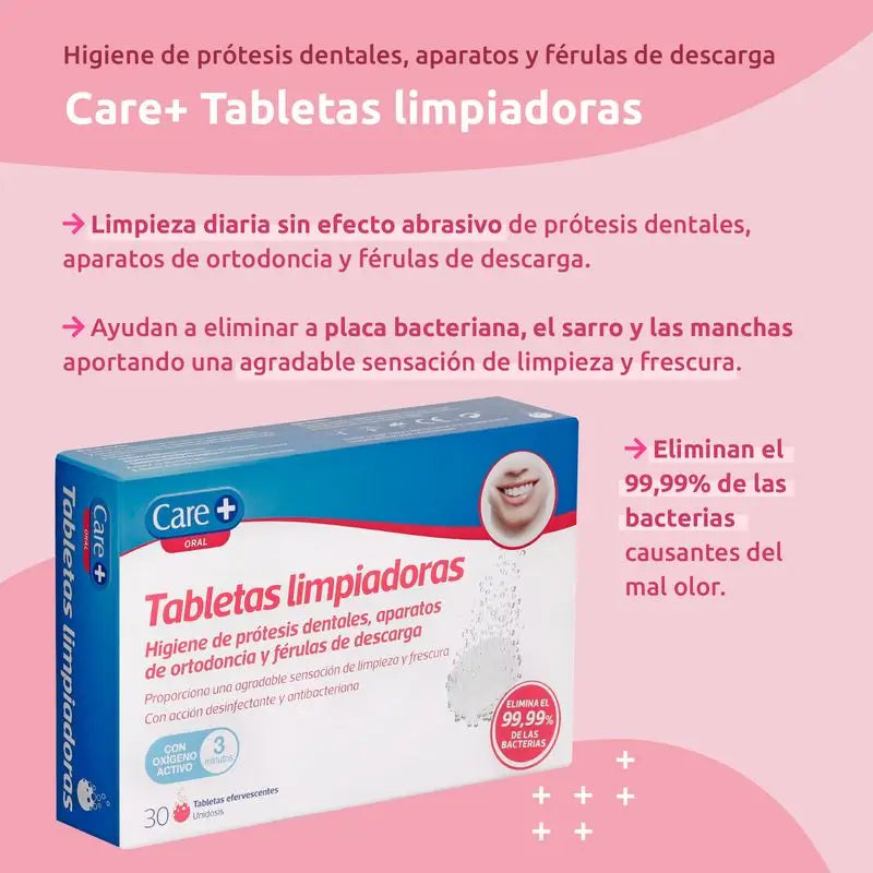 Care+ Comprimés nettoyants, 30 unités