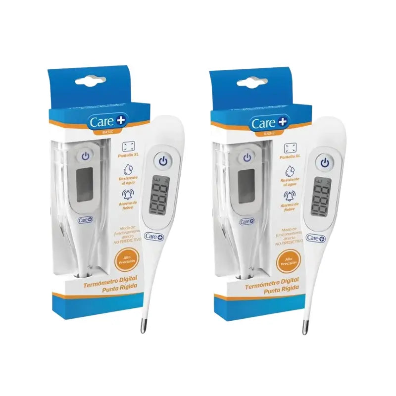 Thermomètre numérique Care+ à embout rigide, 2 pièces