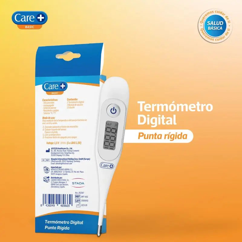 Thermomètre numérique Care+ à embout rigide