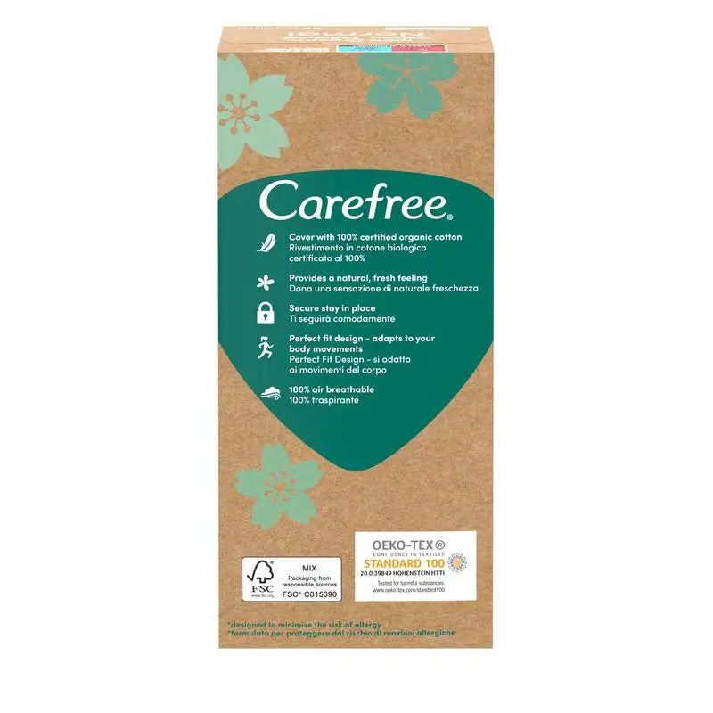 Carefree Plus Coton biologique 30pcs