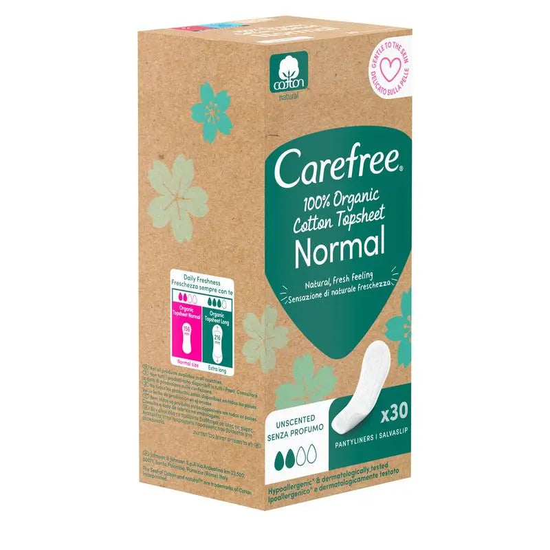 Carefree Plus Coton biologique 30pcs