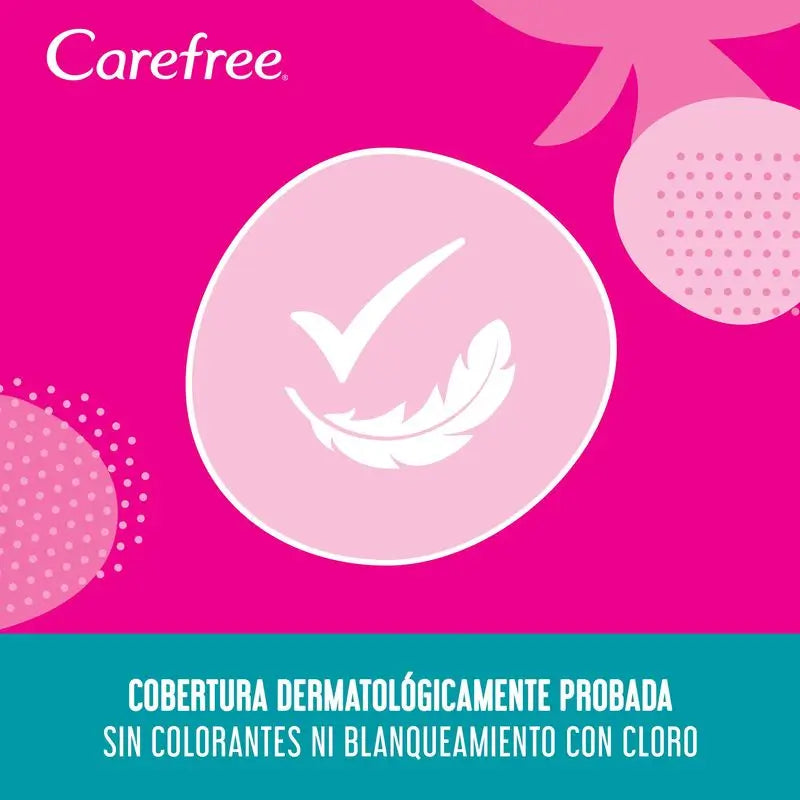 Protège-slips en coton Carefree sans parfum, protège-slips en coton respirant, sensation de fraîcheur et de douceur, 76 pcs.