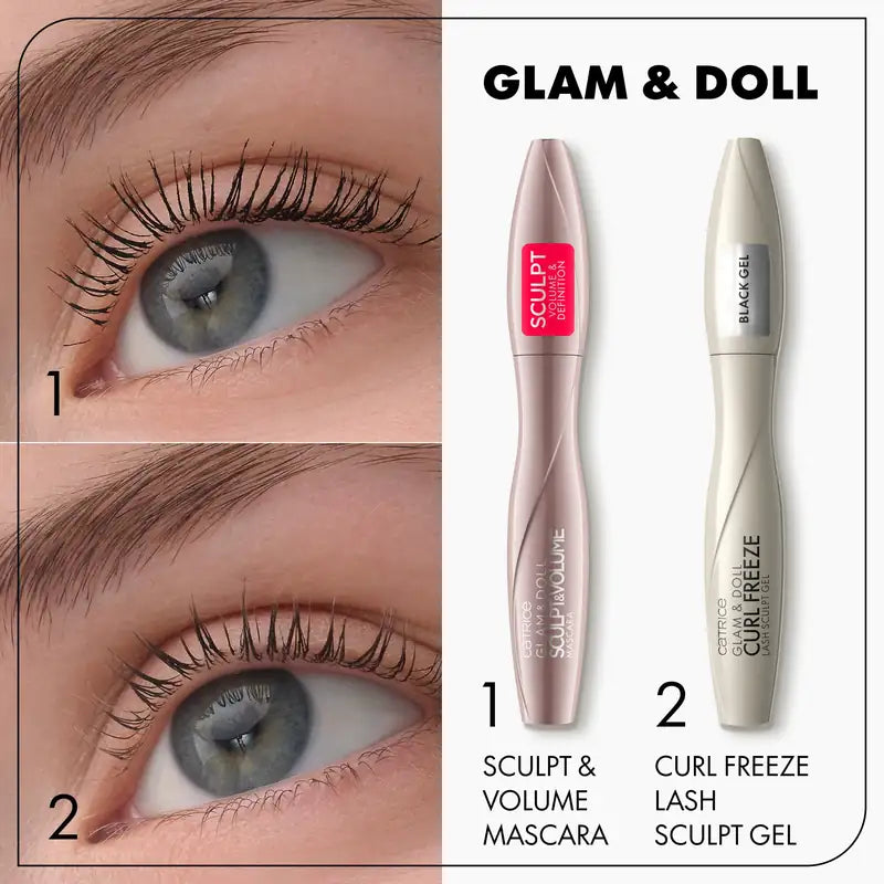 Catrice Gel pour cils Glam & Doll Curl Freeze 010, 9,5 ml