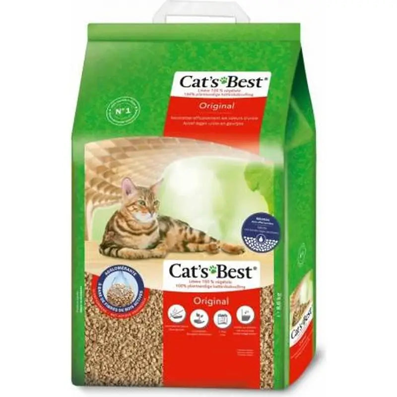 Cat's Best Original 20L 8,6 Kg Litière végétale