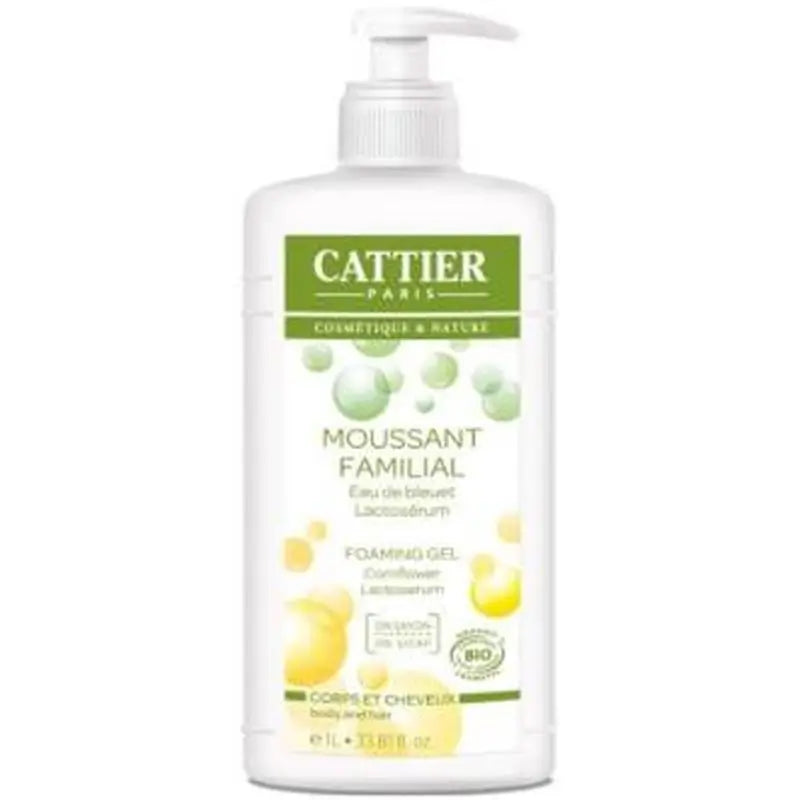 Cattier Gel De Baño Espumoso Familiar 1L.