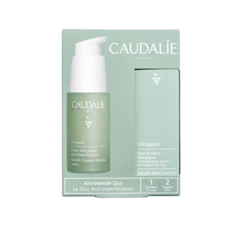 Caudalie Vinopure Sérum Anti-imperfection 30 ml + Vinopure Stop boutons 15 ml