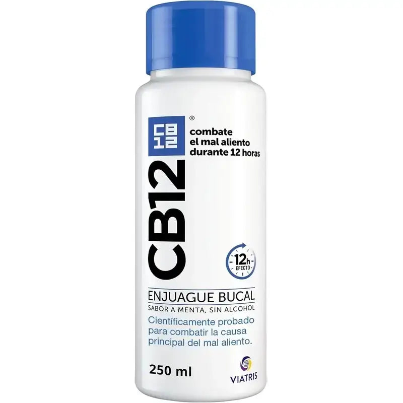 CB12 Bain de bouche à la menthe Bain de bouche contre l'halitose aromatisé à la menthe, 250 ml