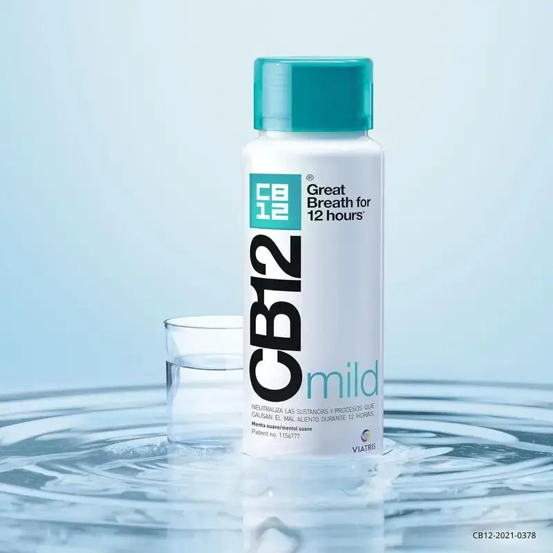 CB12 Rince-bouche contre l'halitose, saveur menthe douce, 250ml