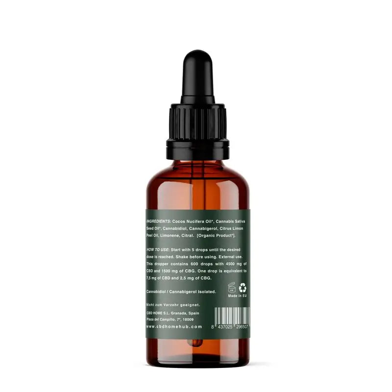Cbd Home Huile de Cbd 15% + Cbg 5%, 30 ml