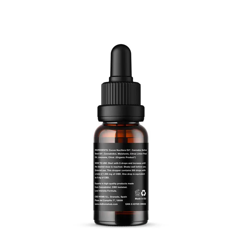 Cbd Home Huile de Cbd 10% + Melat, 10 ml