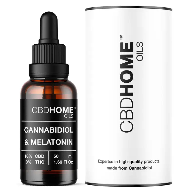 Cbd Home Huile de Cbd 10% + Melat, 50 ml