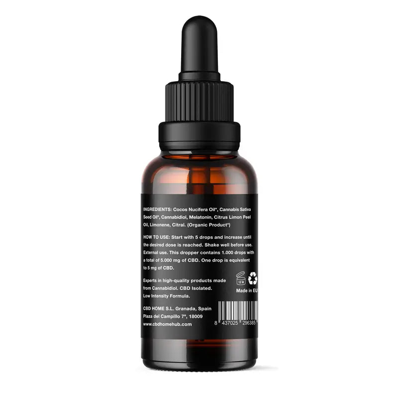 Cbd Home Huile de Cbd 10% + Melat, 50 ml
