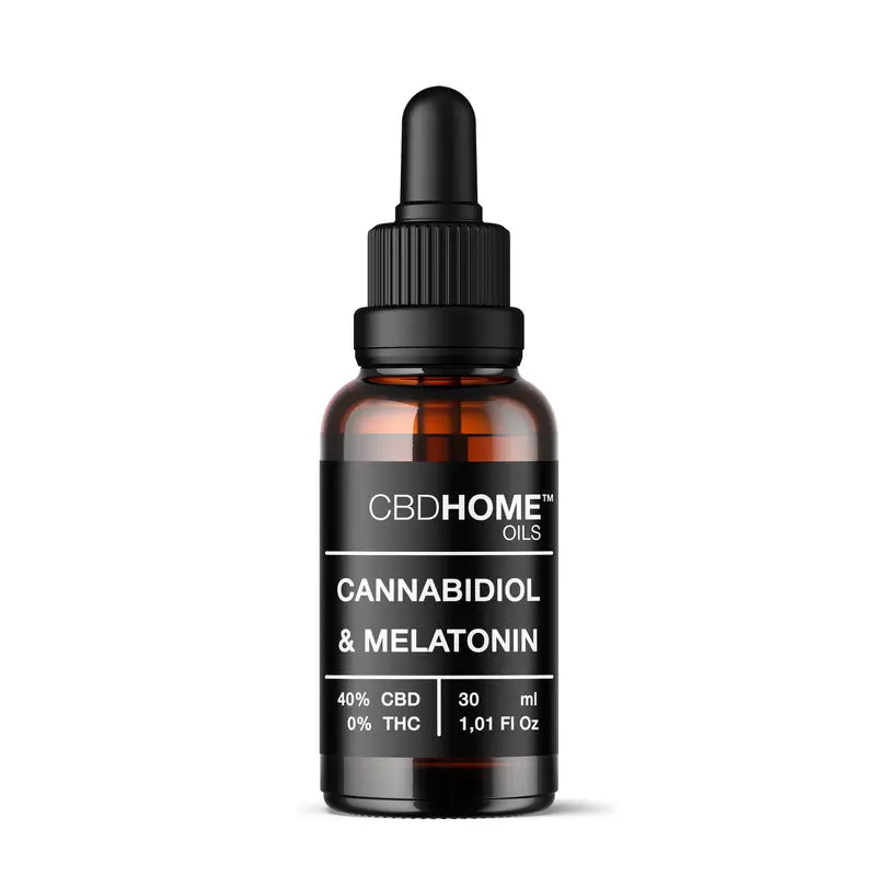 CBD Home 40% Huile de CBD avec Mélatonine, 30 ml