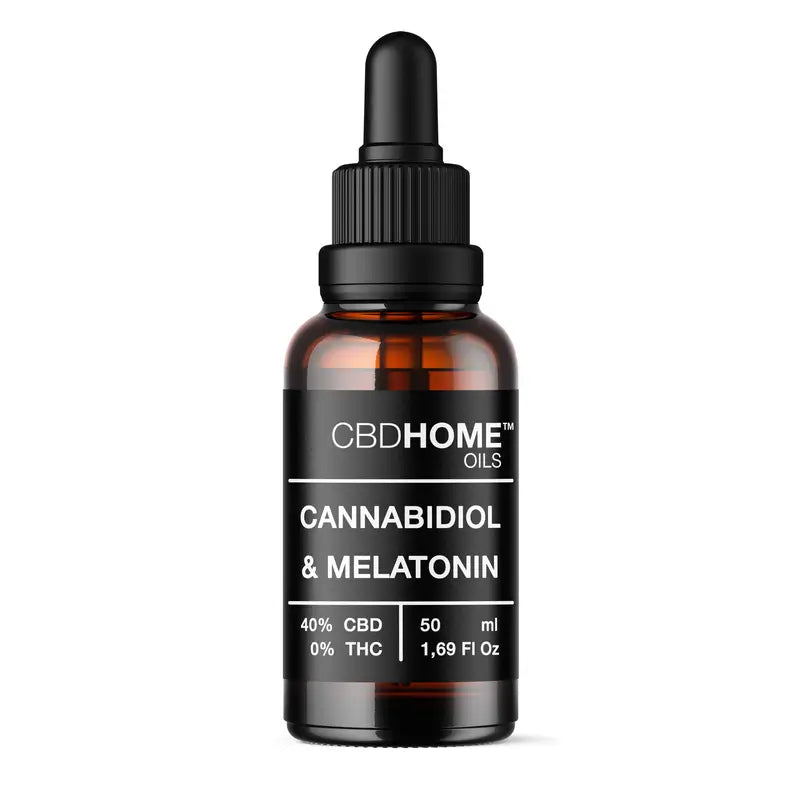 CBD Home 40% Huile de CBD avec Mélatonine, 50 ml
