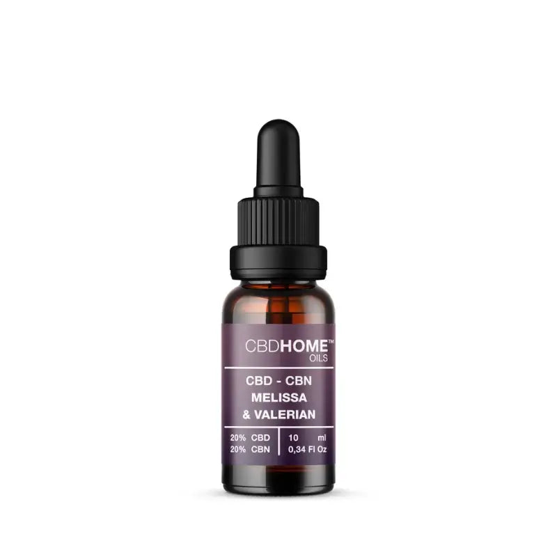 CBD HOME Huile de CBD + CBC + mélisse + valériane, 10 ml