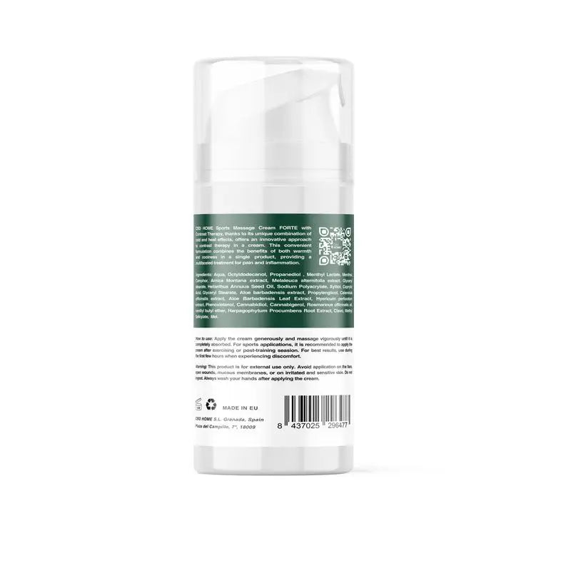 Cbd Home Sports Cream Forte Cbd + Cbg, 100 ml