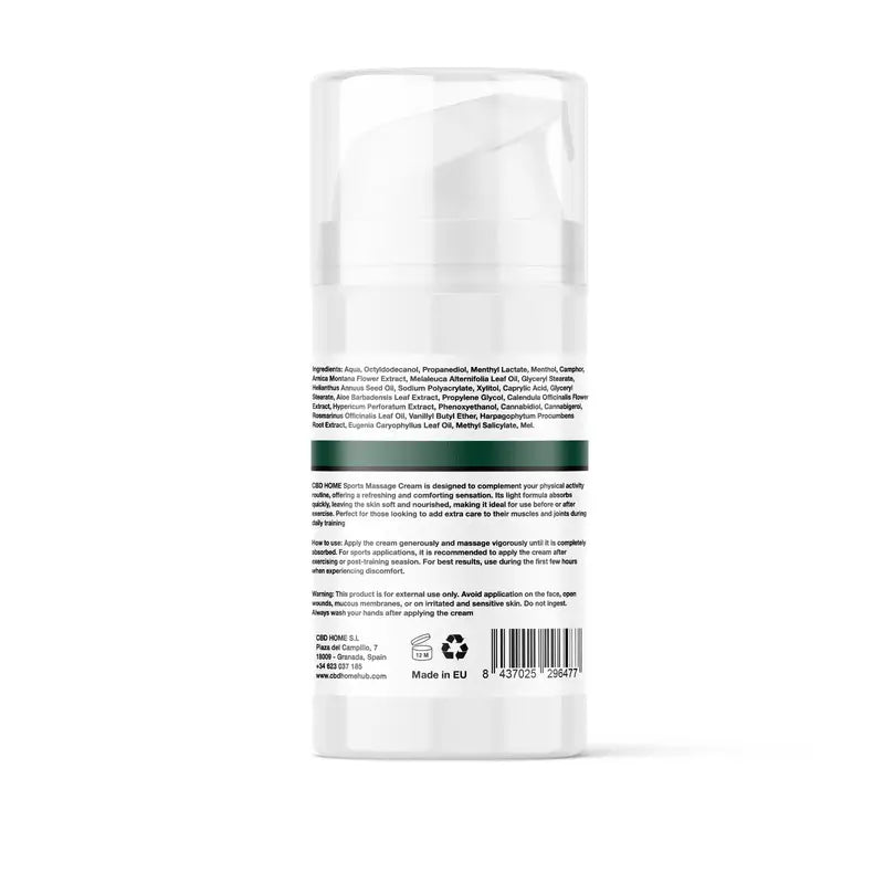 Cbd Home Sports Cream Forte Cbd + Cbg, 100 ml