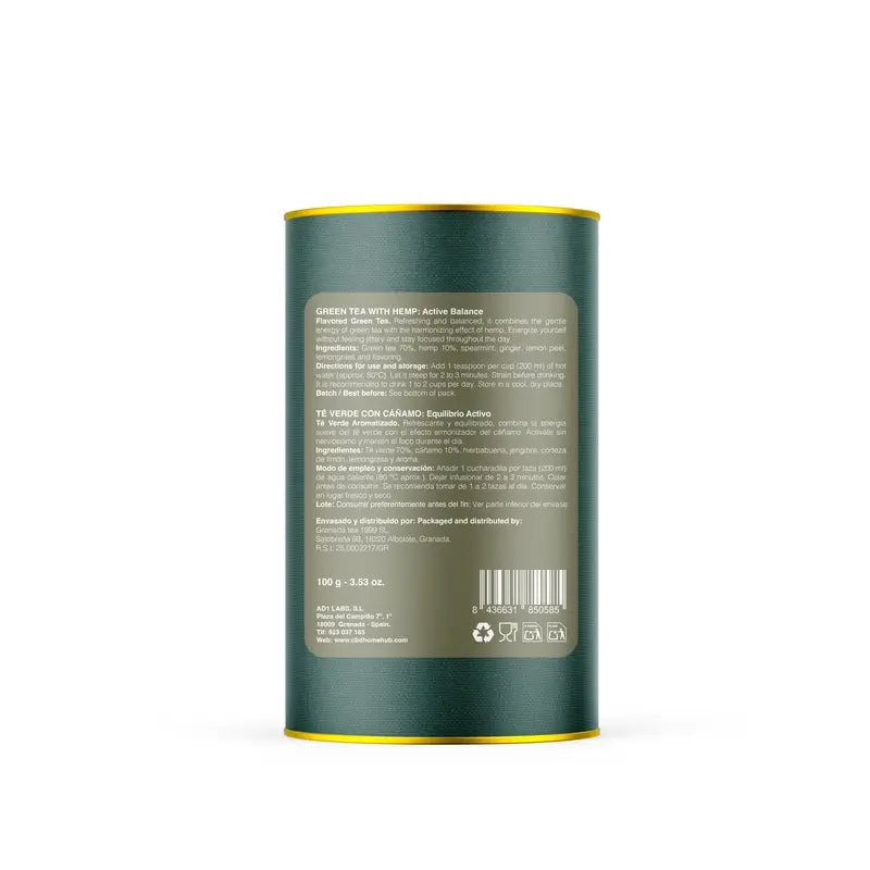 CBD HOME - Thé vert et chanvre - 100 g