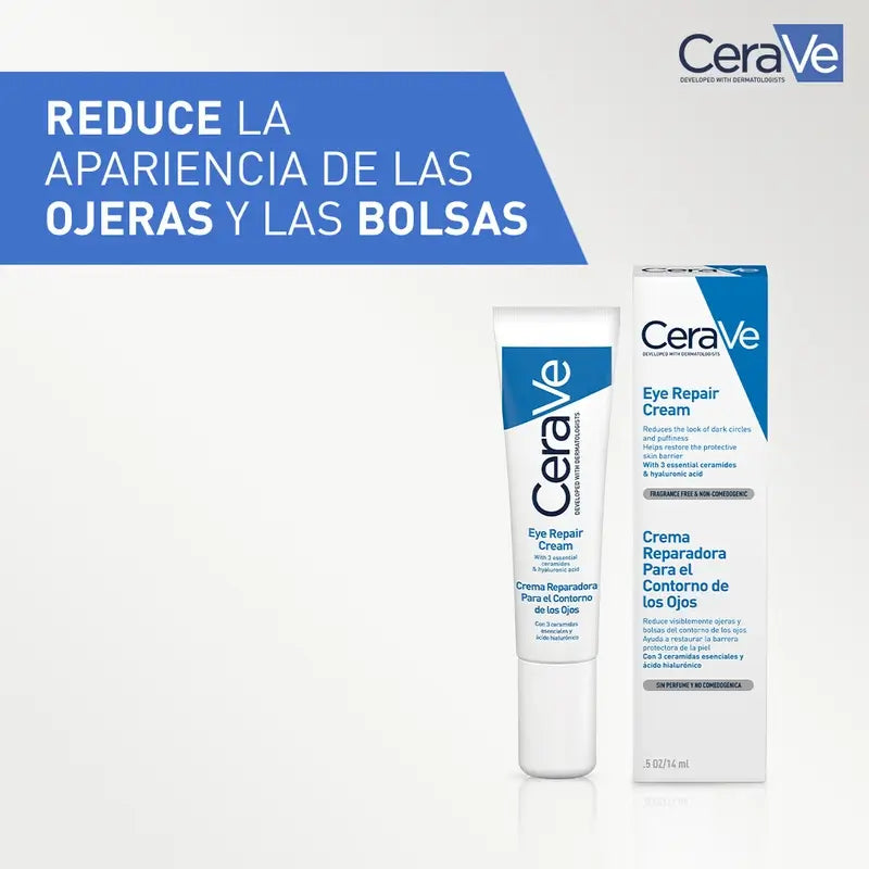 CeraVe Repairing Cream reduces dark circles and bags under the eyes