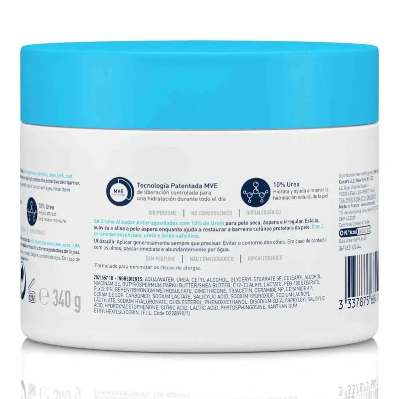 CeraVe Crème lissante anti rugosité, 340 ml