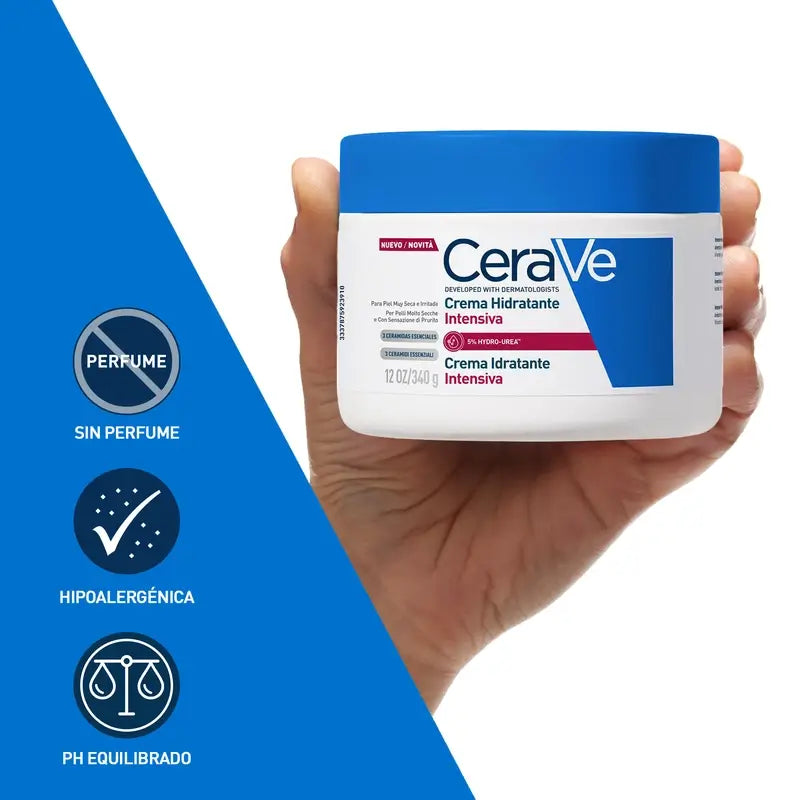 Cerave Crème Hydratante Intensive 5% Hydro-Urea, 340 g