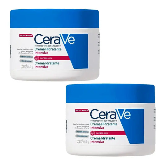 Cerave Crème Hydratante Intensive 5% Hydro-Urea, Pack 2 x 340 gr