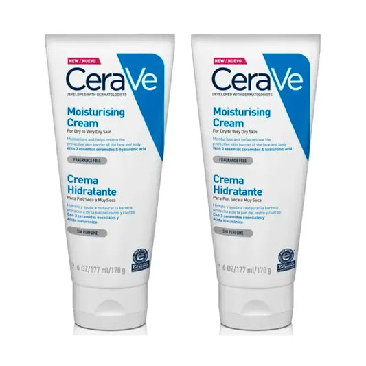 CeraVe Crème hydratante, paquet de 2 x 177 ml