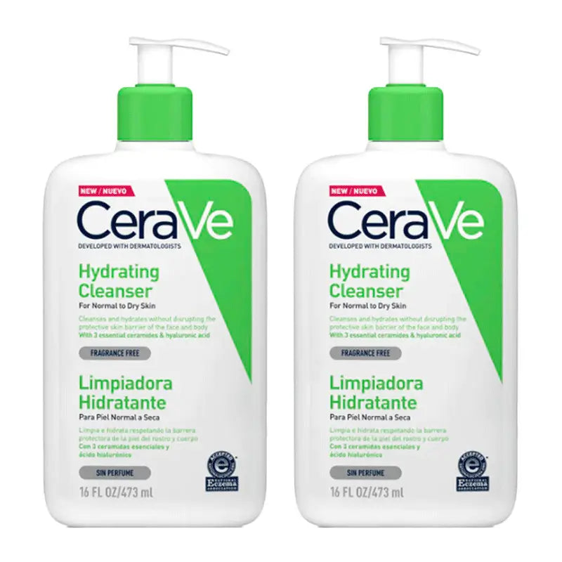 CeraVe Duplo Moisturising Gel Cleanser, 2X473 ml