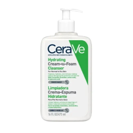 CeraVe Crème nettoyante-mousse hydratante, 473 ml