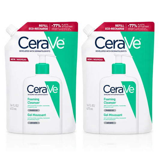 Cerave Pack Recharge de gel moussant nettoyant Cerave, 473 ml, x2