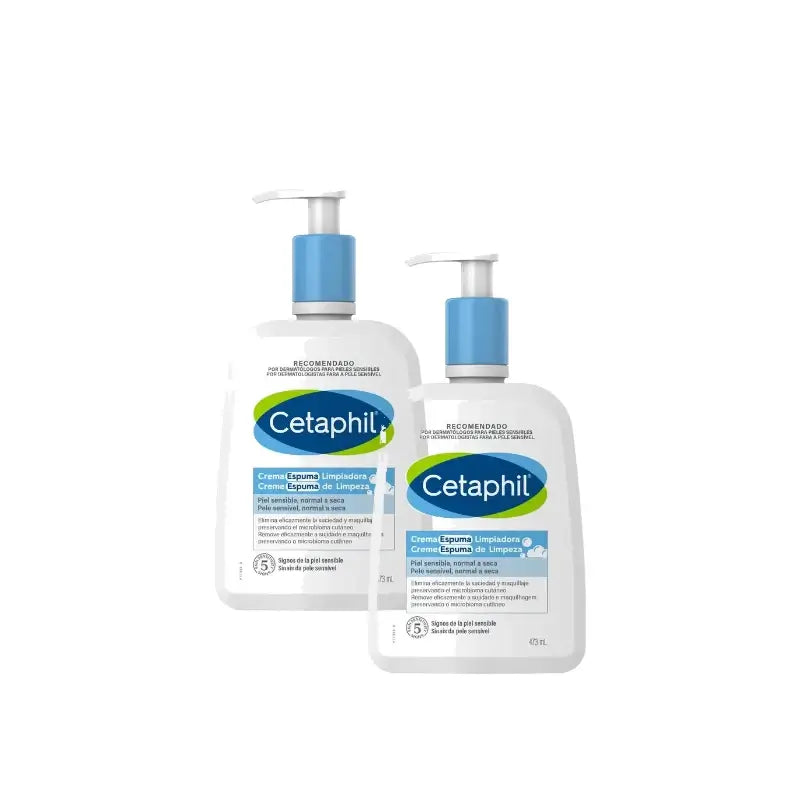 Crème nettoyante moussante Cetaphil 473 ml, lot de 2