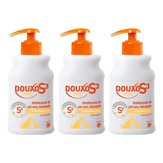 Ceva Douxo Pyo Shampooing protecteur, paquet de 3 x 200 ml