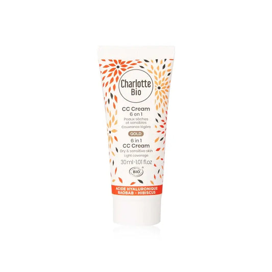 Charlotte Bio Cc Cream Gold 6 In 1 - Anti-âge - Peau sèche 30 Ml