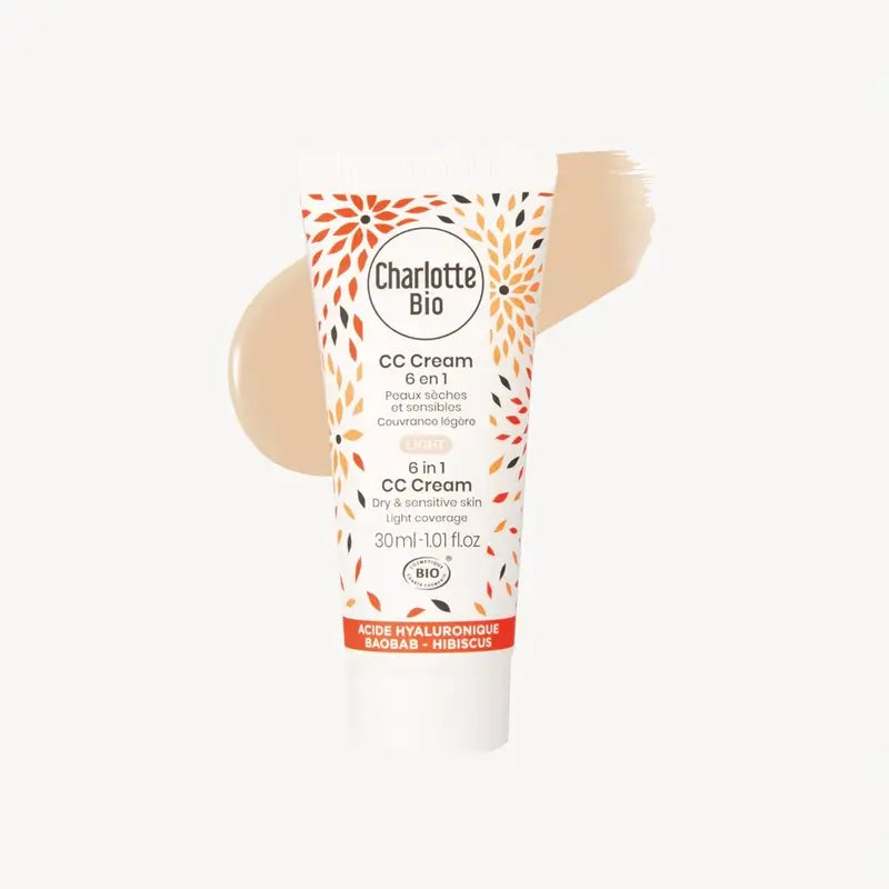 Charlotte Bio Cc Cream Light 6 In 1 - Anti-âge - Peau sèche 30 Ml
